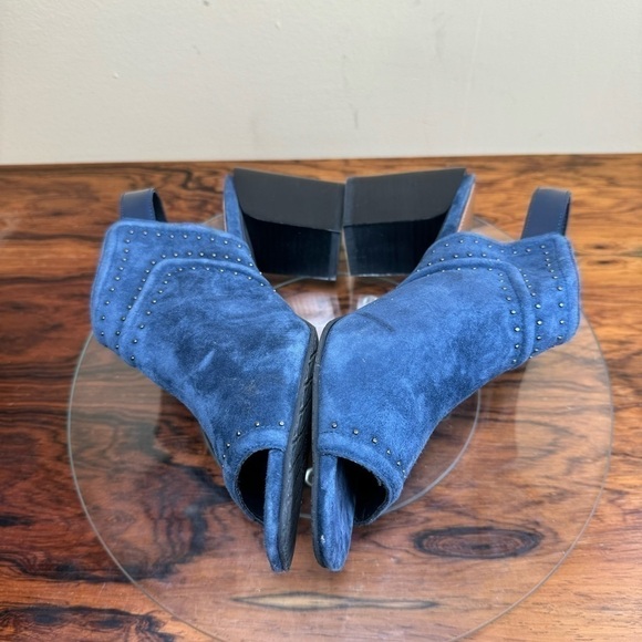 Donald Pliner Penny Open Toe Slingback Mule - navy suede - Picture 14 of 15